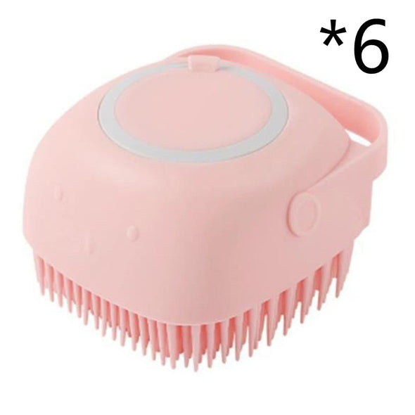 Dog Silicone Bath Shampoo Grooming Massage Brush