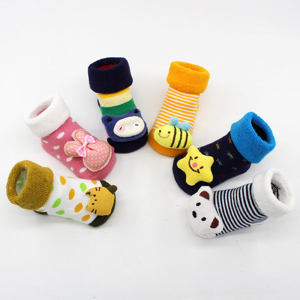 Baby Stitching doll  Floor Socks