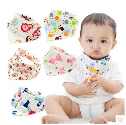 Baby Triangle Cotton Cartoon Bib