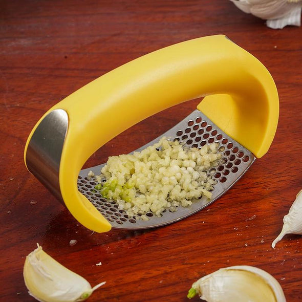 Kitchen Stainless Steel Garlic Press Masher