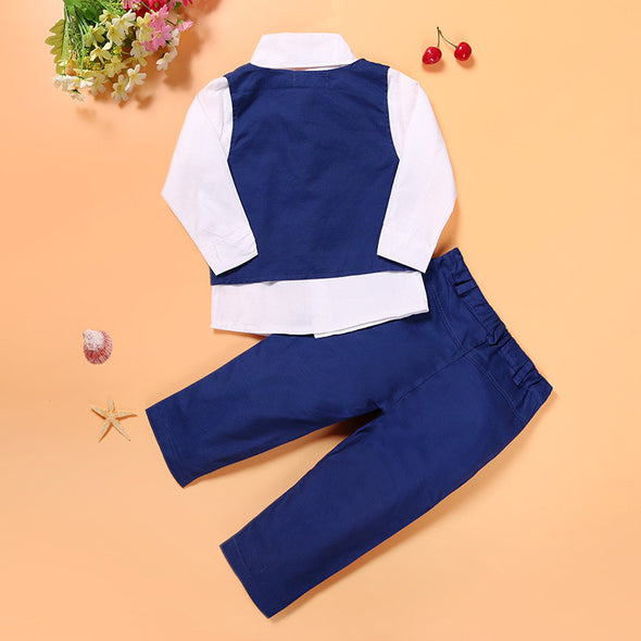 Boys Casual Clothing Gentleman Vests Suits