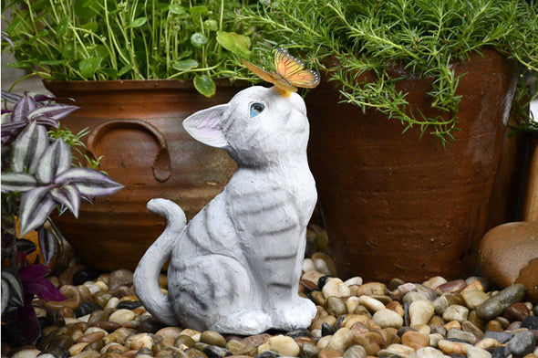 Garden Decoration Cute Cat Ornaments Solar Lights