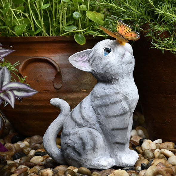 Garden Decoration Cute Cat Ornaments Solar Lights