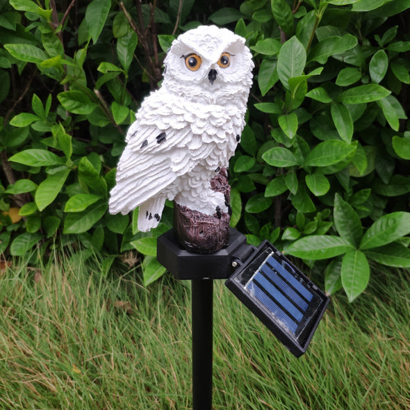 Outdoor Garden Owl Sola Plug-In Led Lights