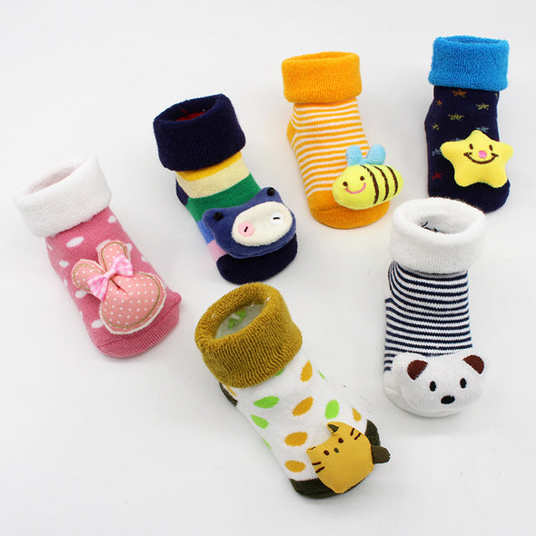 Baby Stitching doll  Floor Socks