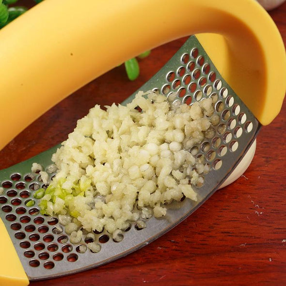 Kitchen Stainless Steel Garlic Press Masher