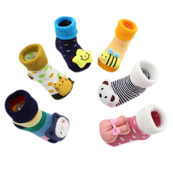 Baby Stitching doll  Floor Socks