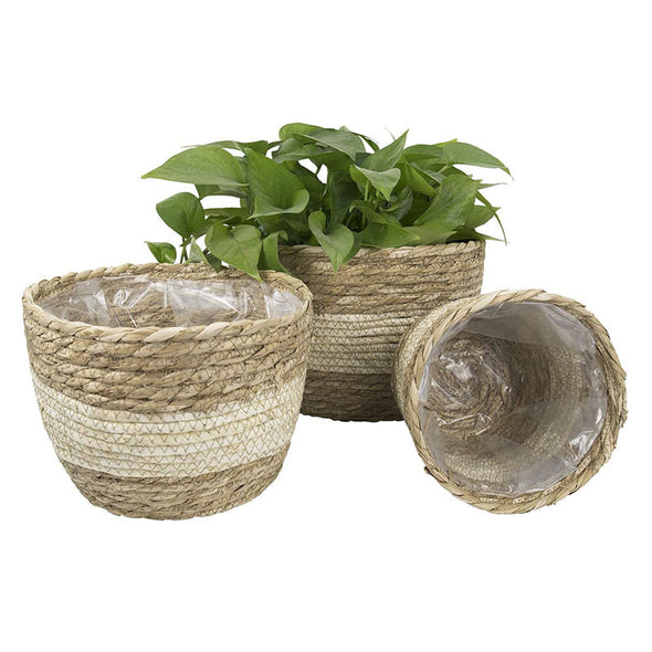 Straw Frame Planting Flowerpot Basket