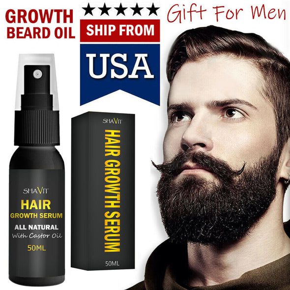 Mens Beard Growth Serum Fast Growing Oil