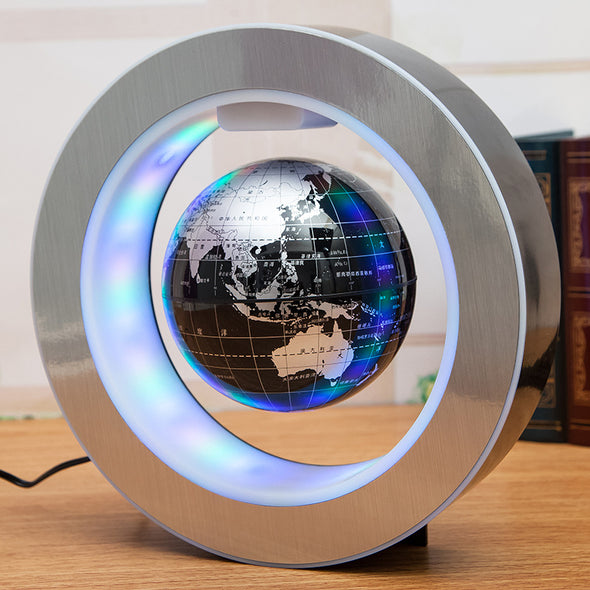 Round LED Floating Magnetic World Map Globe