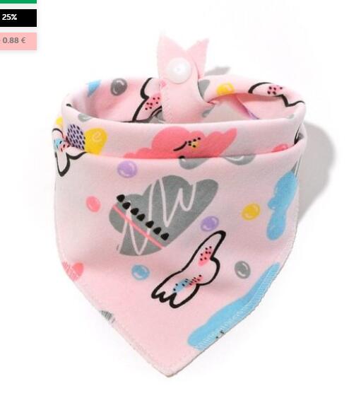 Baby Triangle Cotton Cartoon Bib