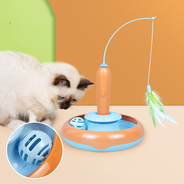 Pet 2 In 1 Self-play Turntable Toy