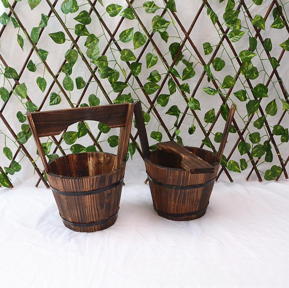 Anti-corrosion Wooden Succulent Flower Pots