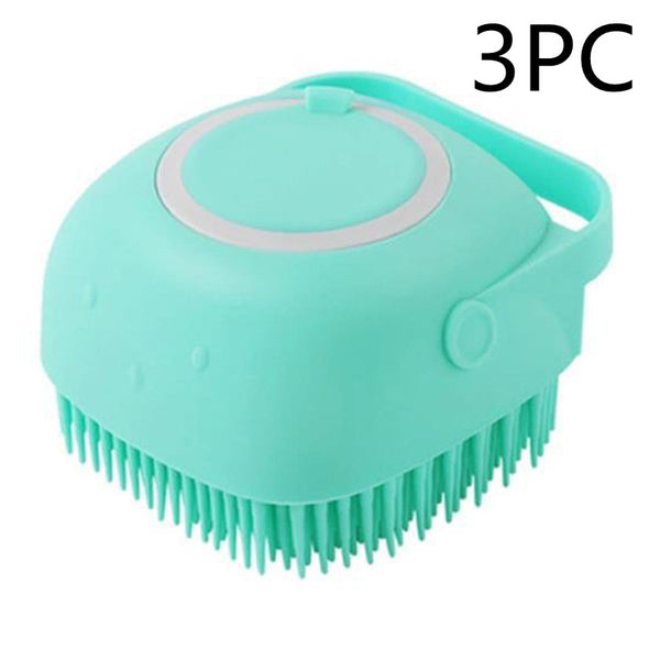 Dog Silicone Bath Shampoo Grooming Massage Brush