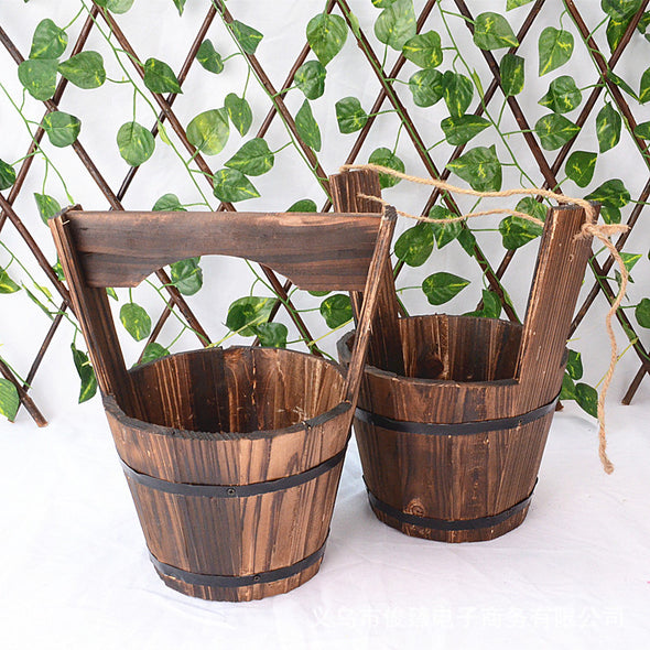 Anti-corrosion Wooden Succulent Flower Pots