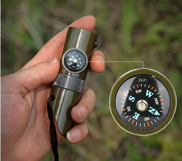 Outdoor Professional Seven Multifunctional Survival Whistle