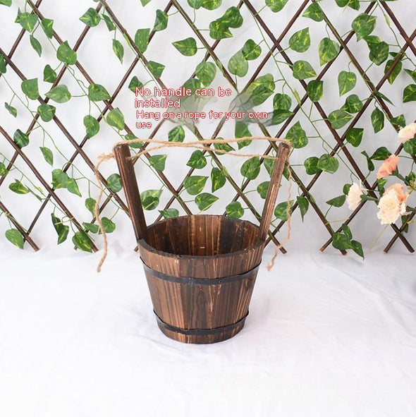 Anti-corrosion Wooden Succulent Flower Pots