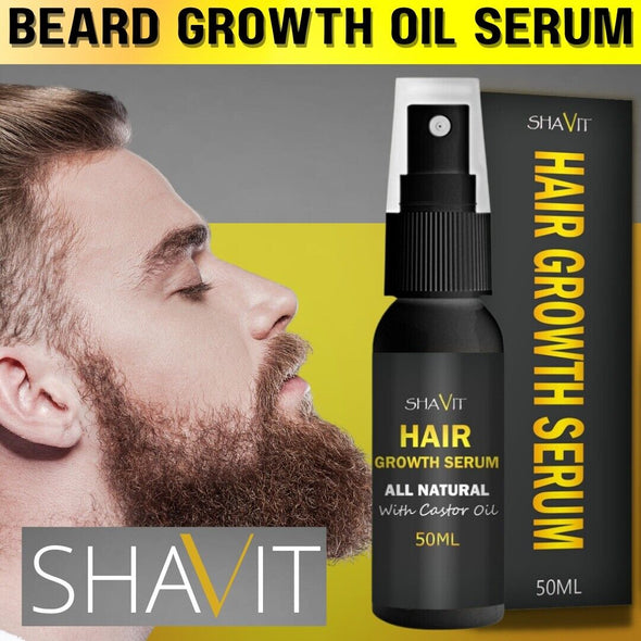 Mens Beard Growth Serum Fast Growing Oil